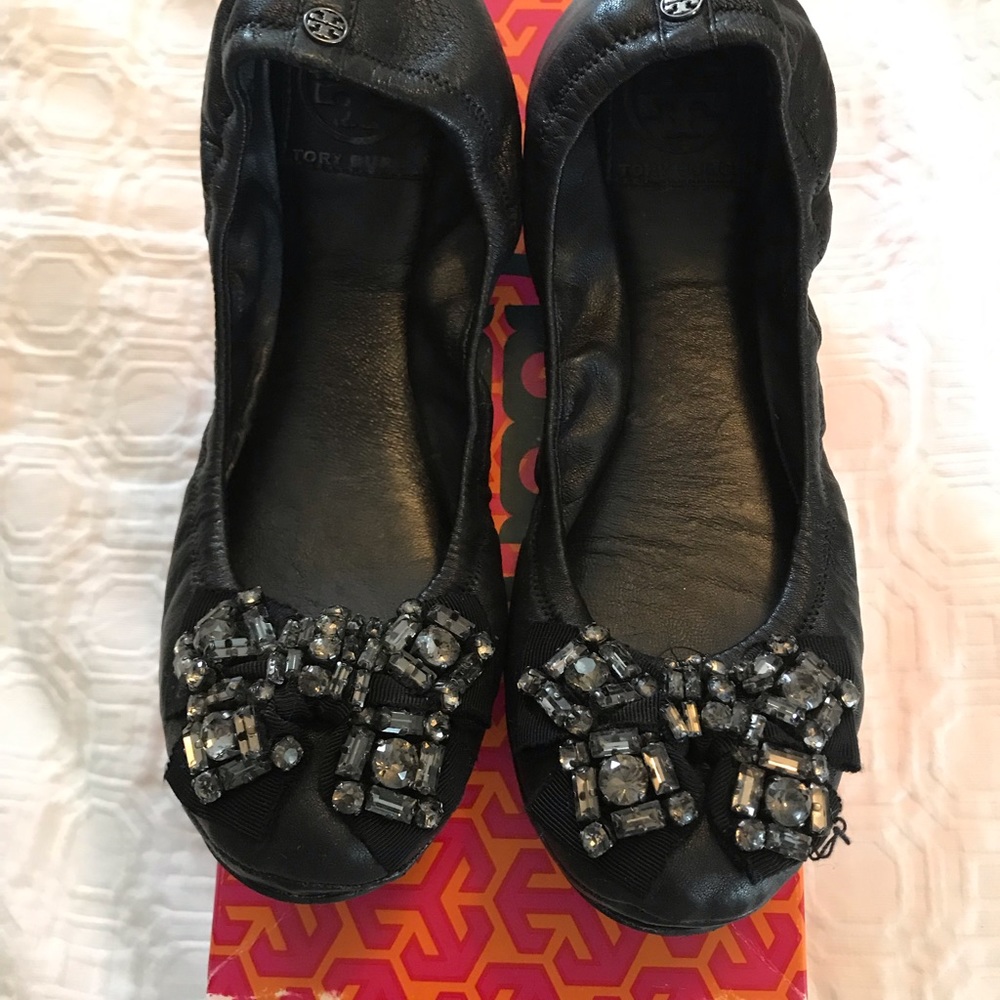 Tory Burch Azalea jeweled flats